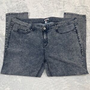 BONGO Women’s Grey Acid-Wash Jeggings